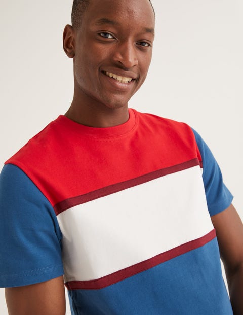 Jersey Interest T-Shirt - Colourblock Jersey Interest T-Shirt - Colourblock