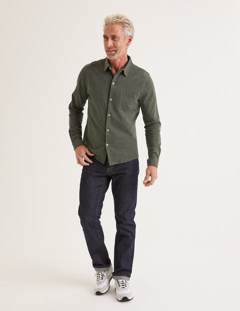 Chemise À Manches Longues En Piqué - Vert Richmond Chemise À Manches Longues En Piqué - Vert Richmond