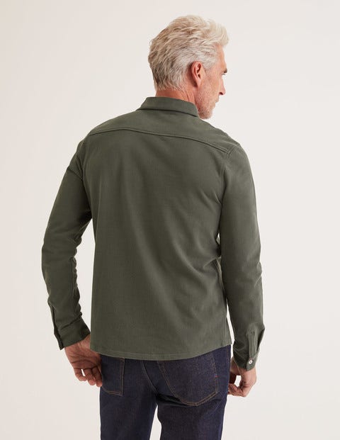 Chemise À Manches Longues En Piqué - Vert Richmond Chemise À Manches Longues En Piqué - Vert Richmond