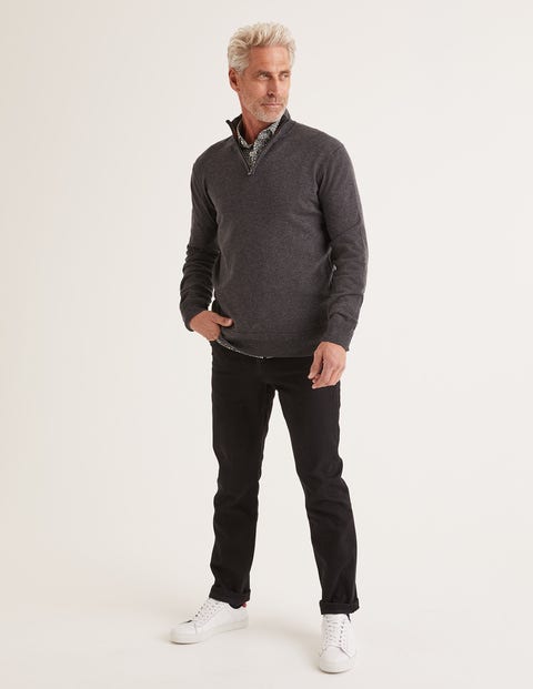 Pull Putney Partiellement Zippé - Chiné anthracite Pull Putney Partiellement Zippé - Chiné anthracite