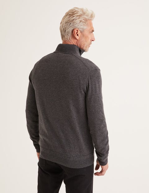 Pull Putney Partiellement Zippé - Chiné anthracite Pull Putney Partiellement Zippé - Chiné anthracite