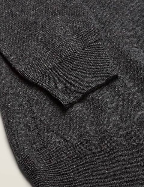 Pull Putney Partiellement Zippé - Chiné anthracite Pull Putney Partiellement Zippé - Chiné anthracite