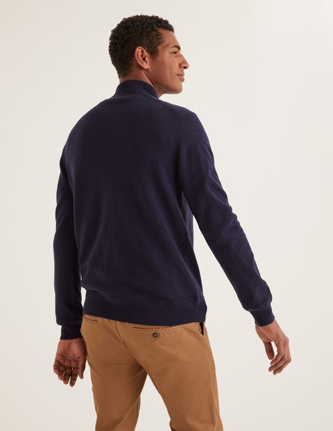 Pull Putney Partiellement Zippé - Bleu marine Pull Putney Partiellement Zippé - Bleu marine