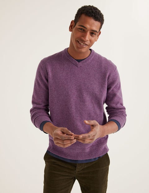 Maida Vale V-Neck - Dusty Purple Maida Vale V-Neck - Dusty Purple