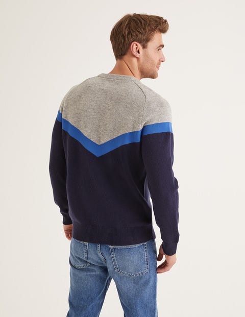 Lockton Crew Neck - Navy Chevron Lockton Crew Neck - Navy Chevron