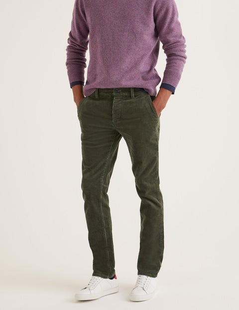 Chunky Cord Trousers - Dark Olive Chunky Cord Trousers - Dark Olive