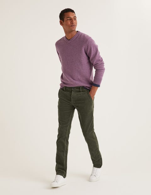 Chunky Cord Trousers - Dark Olive Chunky Cord Trousers - Dark Olive