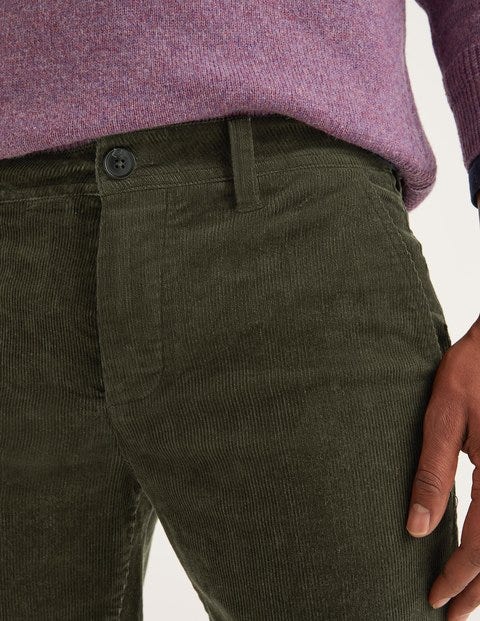 Chunky Cord Trousers - Dark Olive Chunky Cord Trousers - Dark Olive