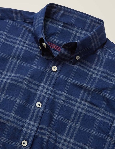 Slim Fit Overdye Shirt - Navy Slim Fit Overdye Shirt - Navy