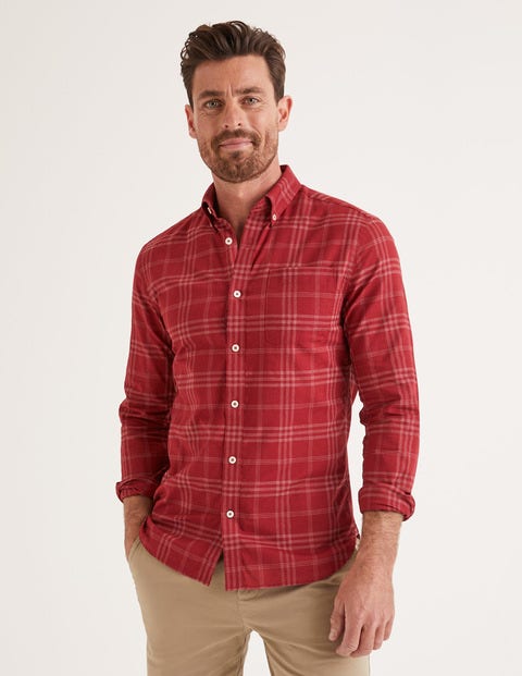 Slim Fit Overdye Shirt - Sumac Slim Fit Overdye Shirt - Sumac
