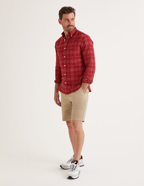 Slim Fit Overdye Shirt - Sumac Slim Fit Overdye Shirt - Sumac