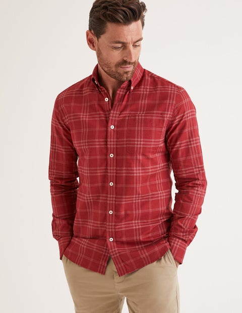 Slim Fit Overdye Shirt - Sumac Slim Fit Overdye Shirt - Sumac