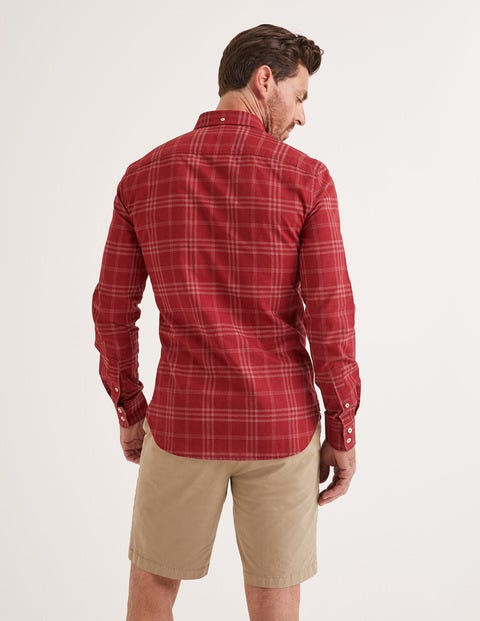 Slim Fit Overdye Shirt - Sumac Slim Fit Overdye Shirt - Sumac