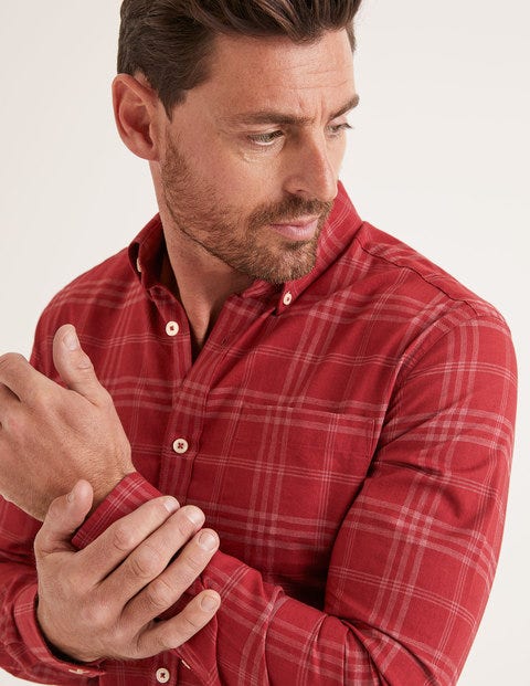 Slim Fit Overdye Shirt - Sumac Slim Fit Overdye Shirt - Sumac