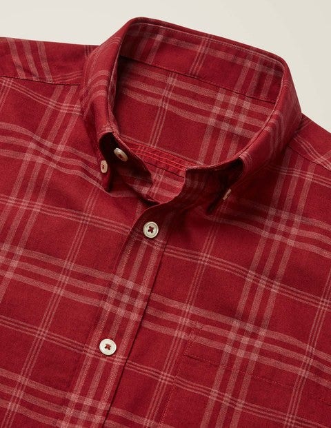 Slim Fit Overdye Shirt - Sumac Slim Fit Overdye Shirt - Sumac