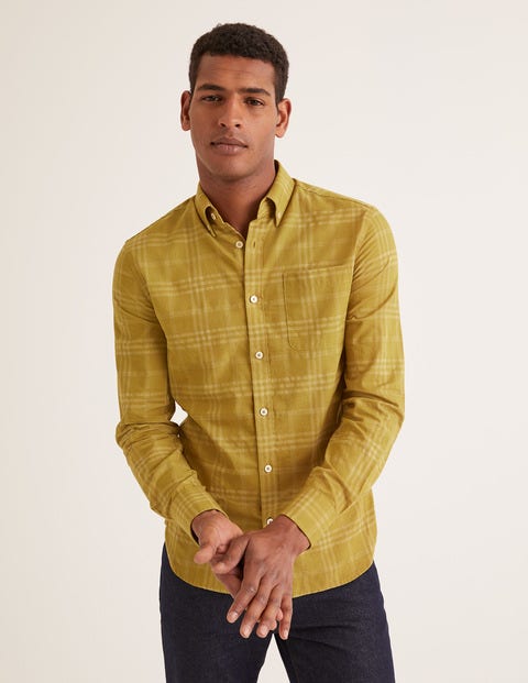 Slim Fit Overdye Shirt - Cornish Mustard Slim Fit Overdye Shirt - Cornish Mustard