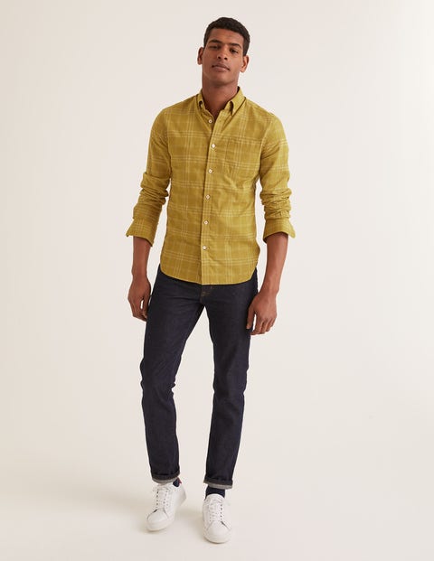Slim Fit Overdye Shirt - Cornish Mustard Slim Fit Overdye Shirt - Cornish Mustard