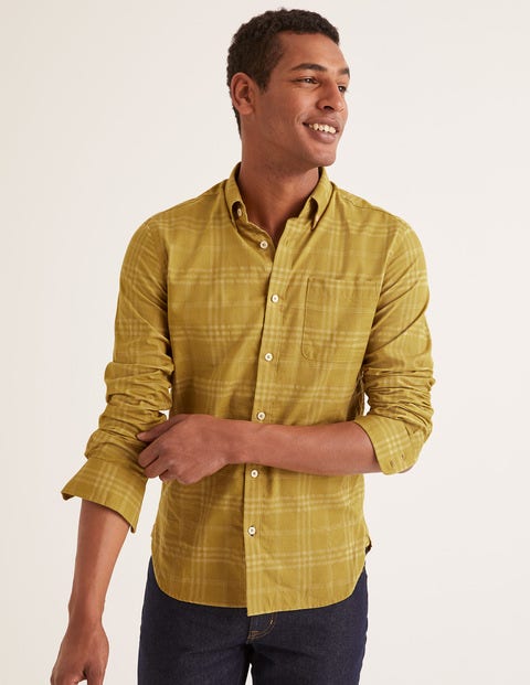 Slim Fit Overdye Shirt - Cornish Mustard Slim Fit Overdye Shirt - Cornish Mustard