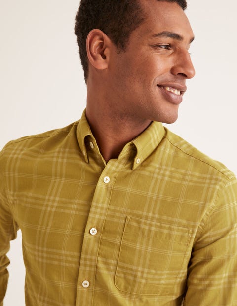 Slim Fit Overdye Shirt - Cornish Mustard Slim Fit Overdye Shirt - Cornish Mustard