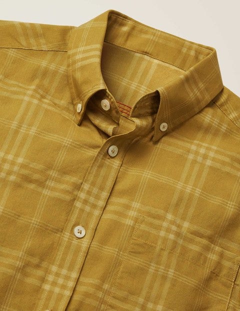 Slim Fit Overdye Shirt - Cornish Mustard Slim Fit Overdye Shirt - Cornish Mustard