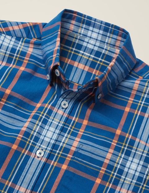 Casual Twill Shirt - Sapphire Multi Check Casual Twill Shirt - Sapphire Multi Check