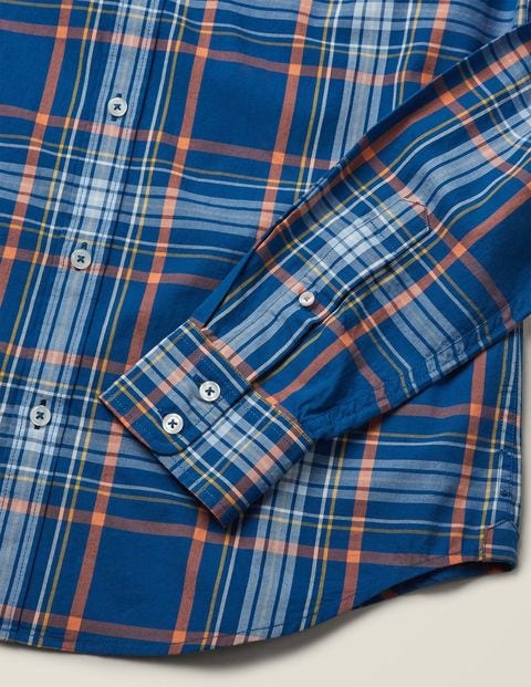 Casual Twill Shirt - Sapphire Multi Check Casual Twill Shirt - Sapphire Multi Check