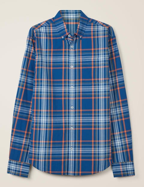 Casual Twill Shirt - Sapphire Multi Check Casual Twill Shirt - Sapphire Multi Check