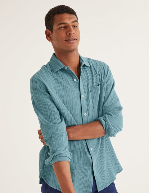 Arundel Doublecloth Shirt - Dusk Blue Arundel Doublecloth Shirt - Dusk Blue