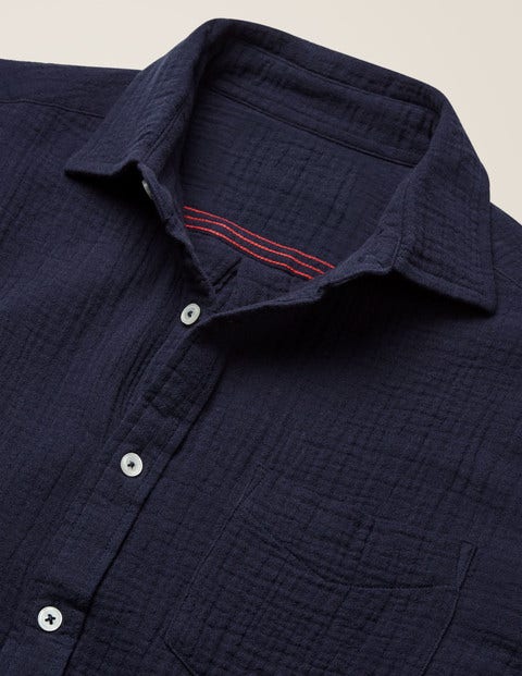 Arundel Doublecloth Shirt - Navy Arundel Doublecloth Shirt - Navy
