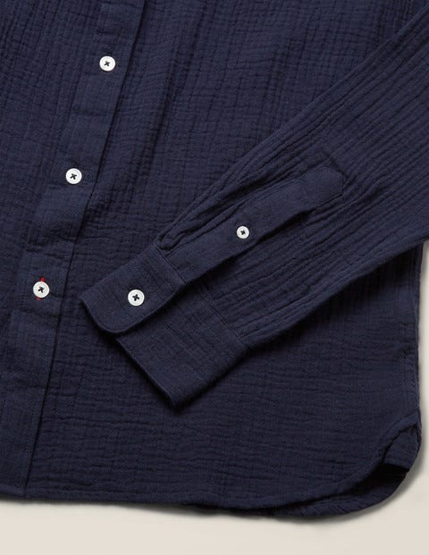 Arundel Doublecloth Shirt - Navy Arundel Doublecloth Shirt - Navy