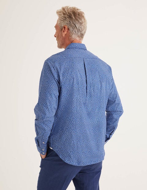 Slim Fit Printed Twill Shirt - Duke Scattered Floral Slim Fit Printed Twill Shirt - Duke Scattered Floral