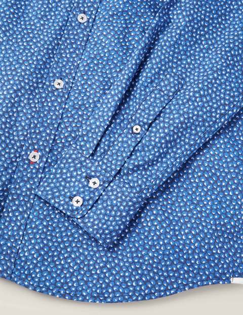Slim Fit Printed Twill Shirt - Duke Scattered Floral Slim Fit Printed Twill Shirt - Duke Scattered Floral