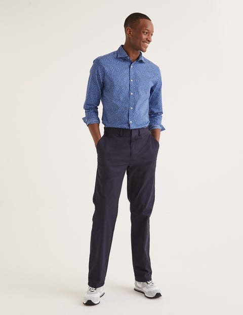 Slim Fit Printed Twill Shirt - Duke Scattered Floral Slim Fit Printed Twill Shirt - Duke Scattered Floral