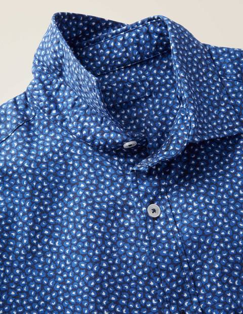 Slim Fit Printed Twill Shirt - Duke Scattered Floral Slim Fit Printed Twill Shirt - Duke Scattered Floral