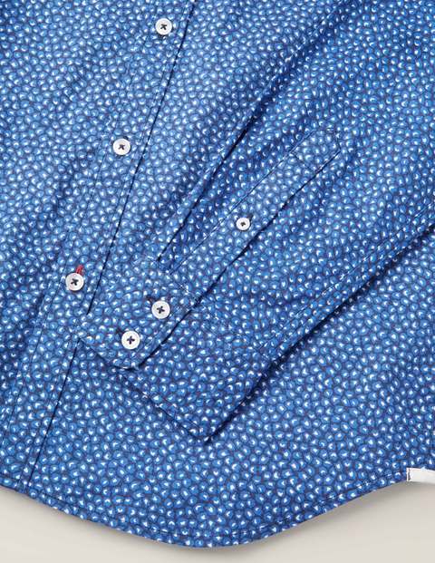 Slim Fit Printed Twill Shirt - Duke Scattered Floral Slim Fit Printed Twill Shirt - Duke Scattered Floral