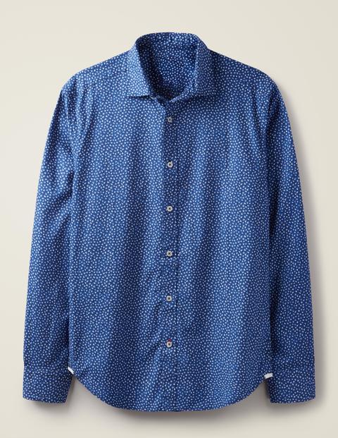 Slim Fit Printed Twill Shirt - Duke Scattered Floral Slim Fit Printed Twill Shirt - Duke Scattered Floral