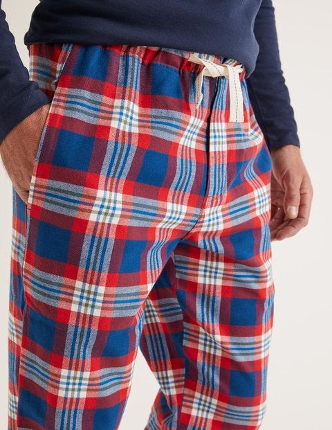 Flannel Pajama Bottoms - Rio Red Multi Check Flannel Pajama Bottoms - Rio Red Multi Check