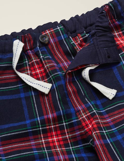 Flannel Pajama Bottoms - Navy Multi Check Flannel Pajama Bottoms - Navy Multi Check