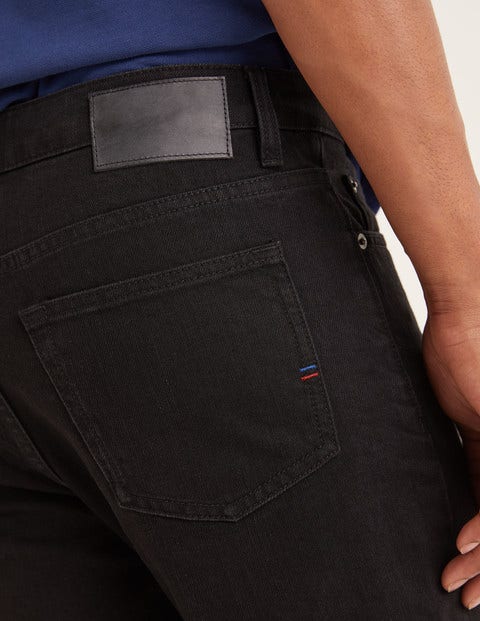 Straight Leg Jeans - Black Denim Straight Leg Jeans - Black Denim