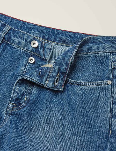 Straight Leg Jeans - Blue Wash Denim Straight Leg Jeans - Blue Wash Denim