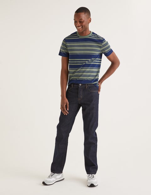 Straight Leg Jeans - Dark Rinse Denim Straight Leg Jeans - Dark Rinse Denim