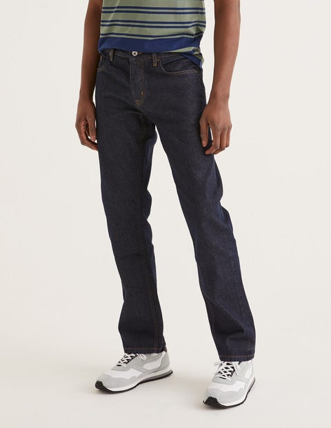 Straight Leg Jeans - Dark Rinse Denim Straight Leg Jeans - Dark Rinse Denim
