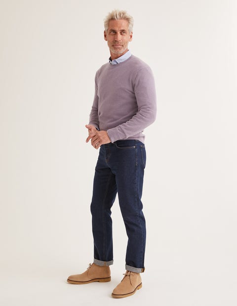 Straight Leg Jeans - Mid Wash Denim Straight Leg Jeans - Mid Wash Denim