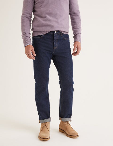 Straight Leg Jeans - Mid Wash Denim Straight Leg Jeans - Mid Wash Denim