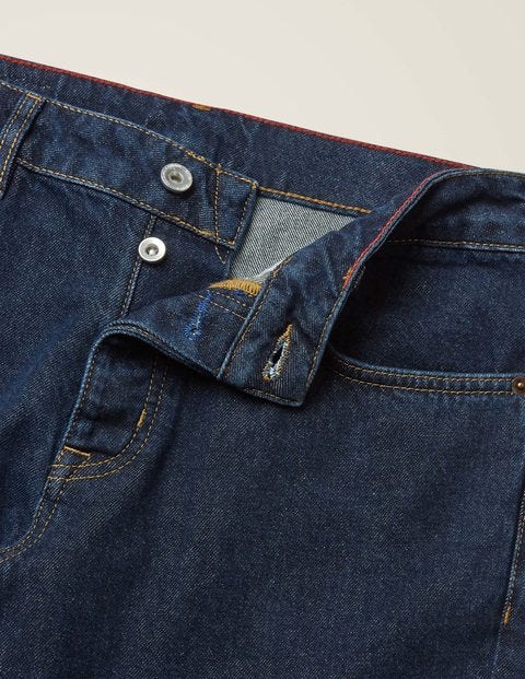 Straight Leg Jeans - Mid Wash Denim Straight Leg Jeans - Mid Wash Denim