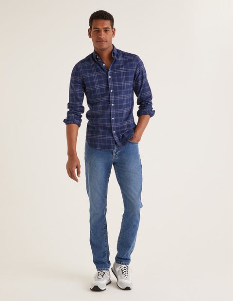 Slim Leg Jeans - Blue Wash Denim Slim Leg Jeans - Blue Wash Denim