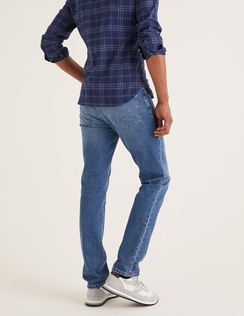 Slim Leg Jeans - Blue Wash Denim Slim Leg Jeans - Blue Wash Denim