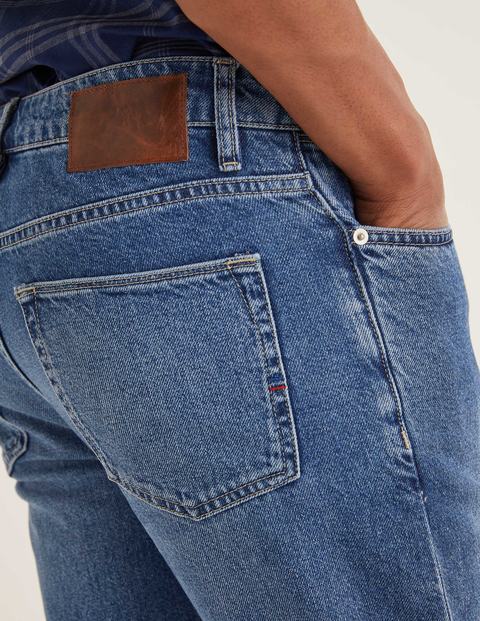 Slim Leg Jeans - Blue Wash Denim Slim Leg Jeans - Blue Wash Denim