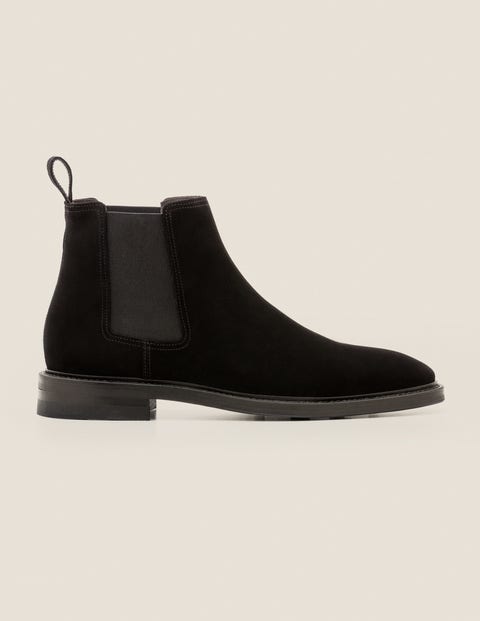Corby Chelsea Boots - Black Suede 
