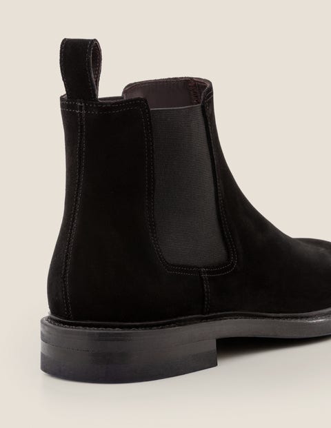 Corby Chelsea Boots - Black Suede